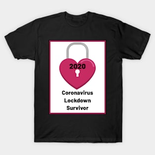 Coronavirus lockdown survivor 2020 - Pink T-Shirt